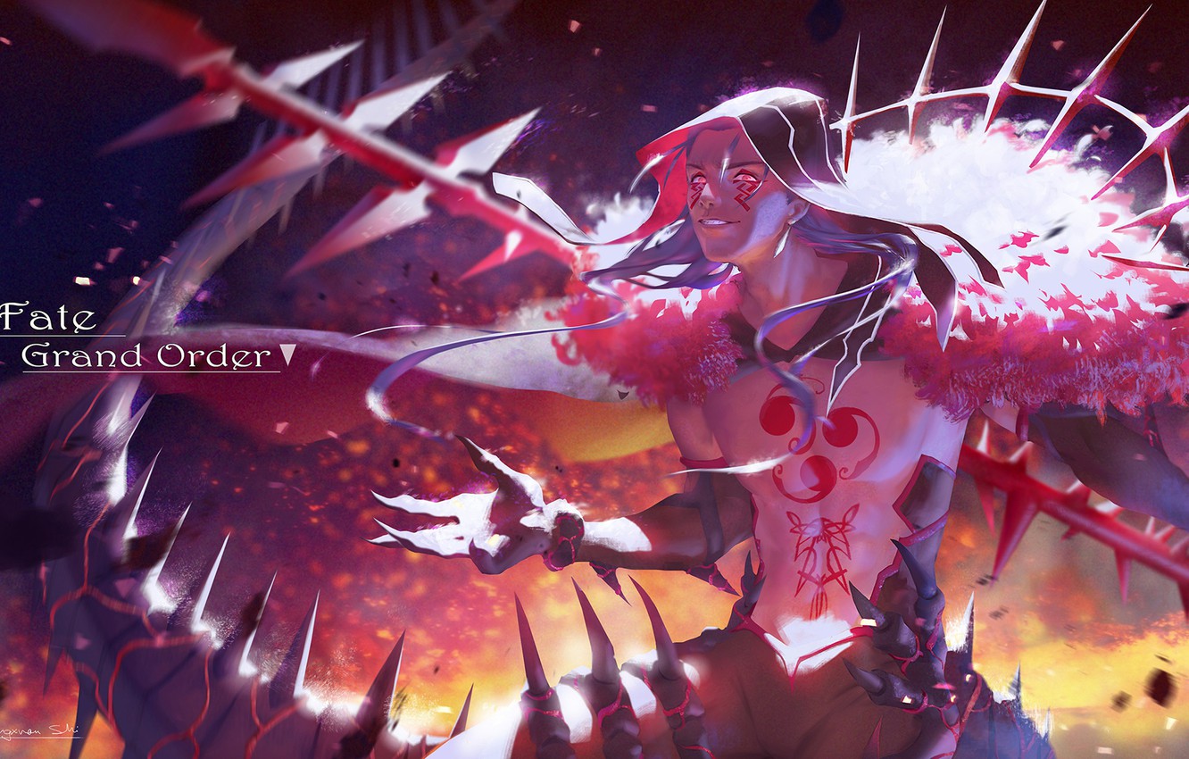 Photo Wallpaper Sexy, Weapons, Anime, Art, Guy, Berserker, - Sexy Fate Grand Order , HD Wallpaper & Backgrounds