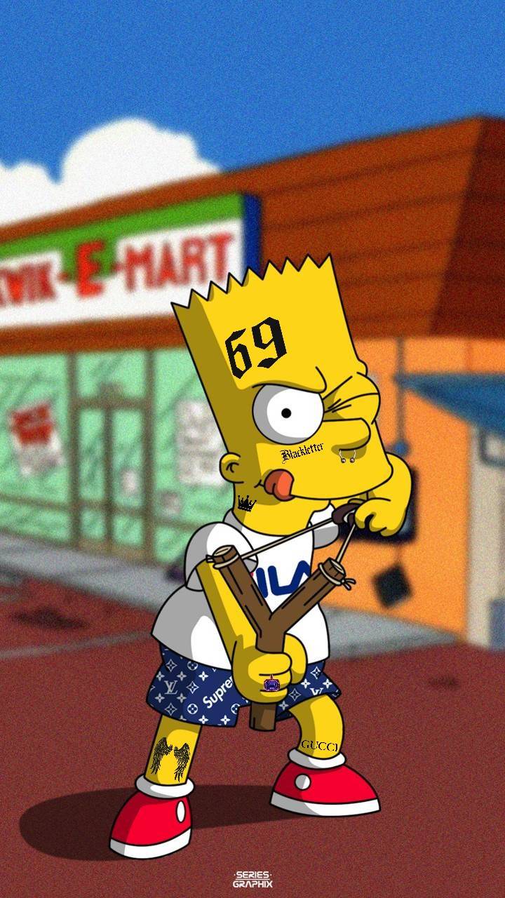 Bart Simpson Wallpaper By Lotorex C1 Free On Zedge - Gucci Simpsons , HD Wallpaper & Backgrounds
