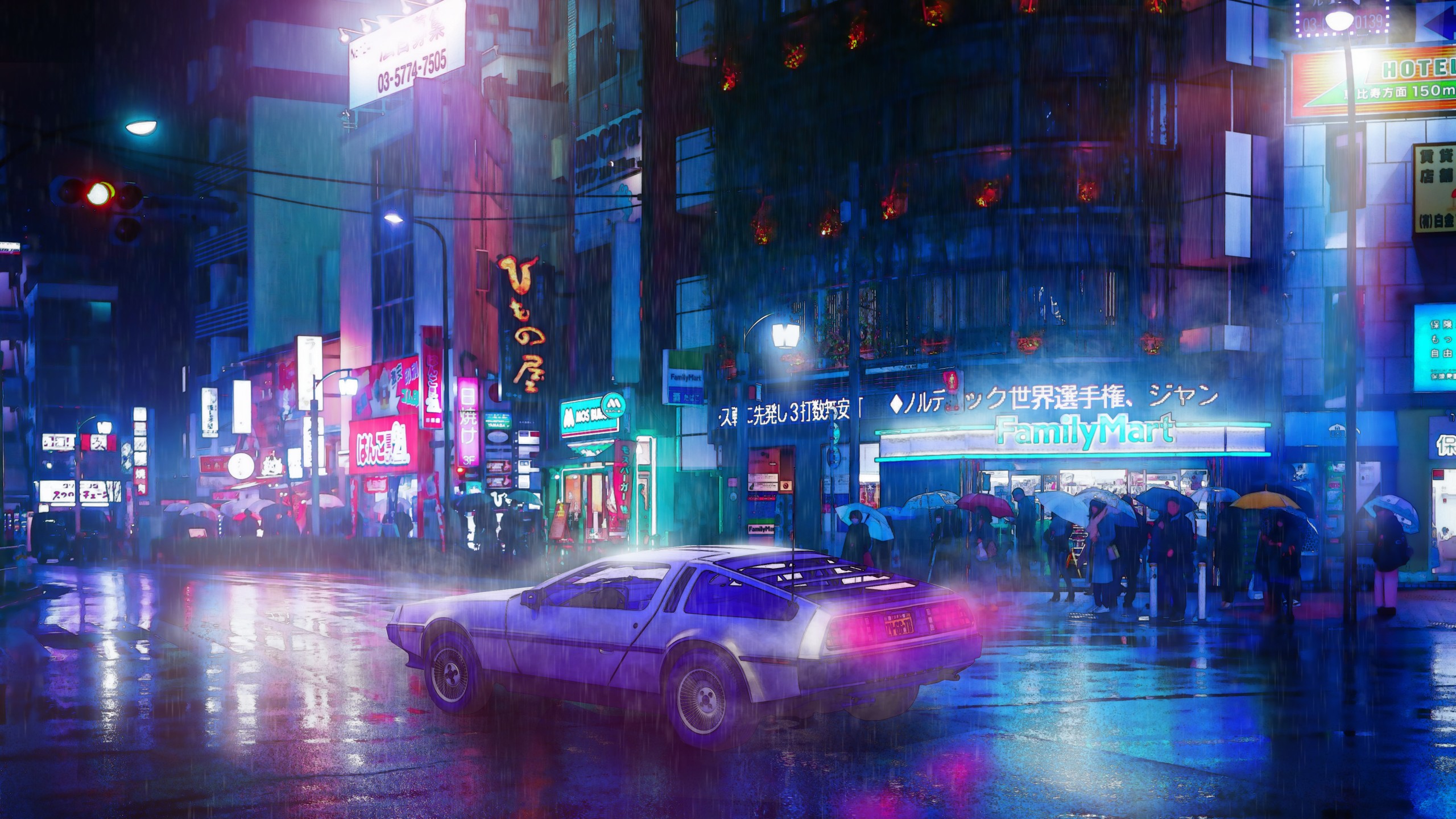 Cyberpunk Neon Wallpaper 4k , HD Wallpaper & Backgrounds