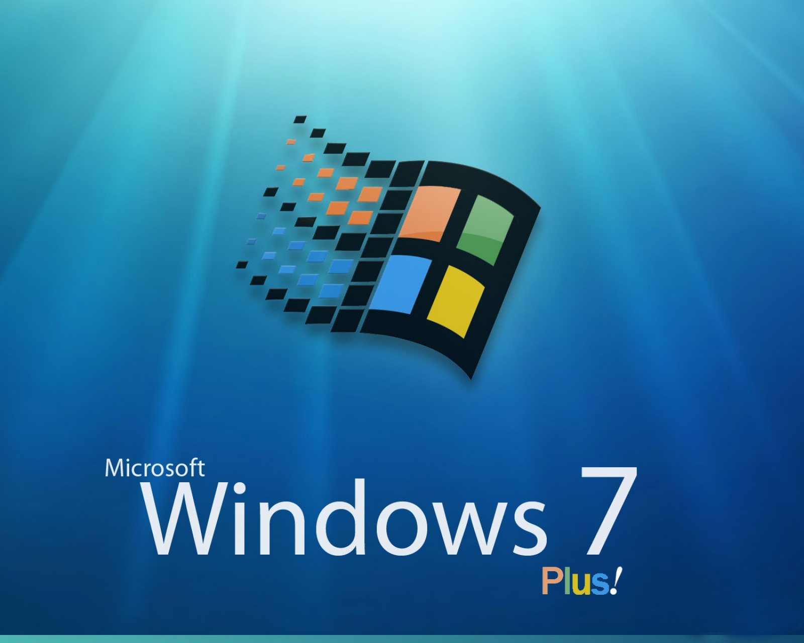 Windows 7 In Windows 95 Image - Windows 7 , HD Wallpaper & Backgrounds