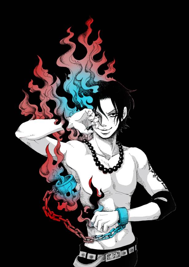 One Piece Ace Wallpaper - Portgas D Ace Dark Wallpaper Background , HD Wallpaper & Backgrounds