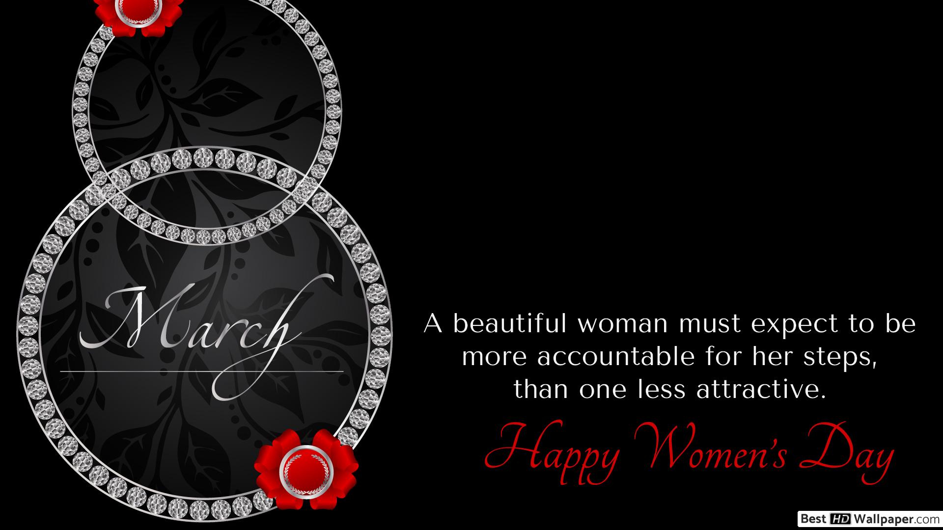 Happy Women's Day Diamond , HD Wallpaper & Backgrounds