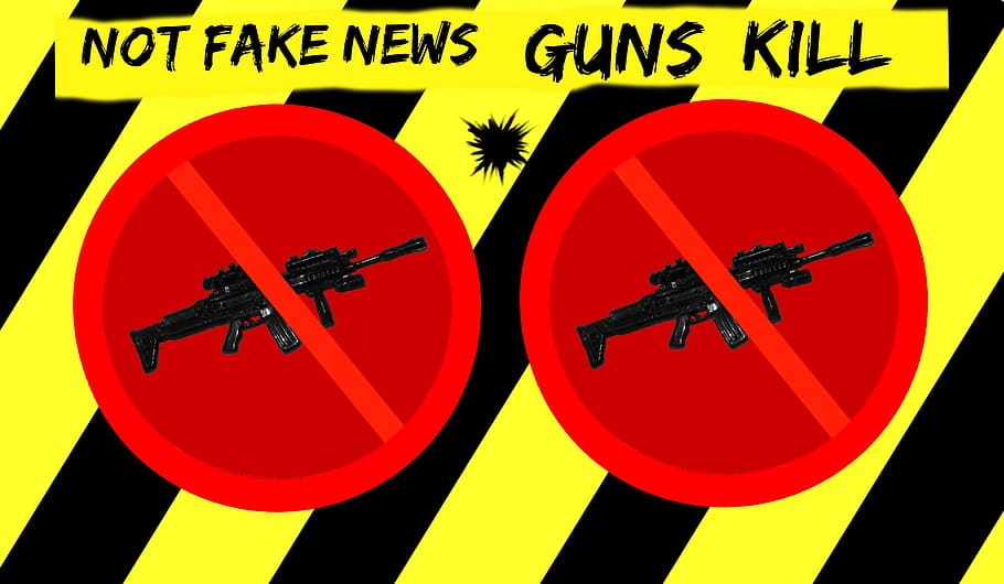 Warning, Fake News, Gun Control, Alert Sign, Ban Weapon, - Gun Control , HD Wallpaper & Backgrounds