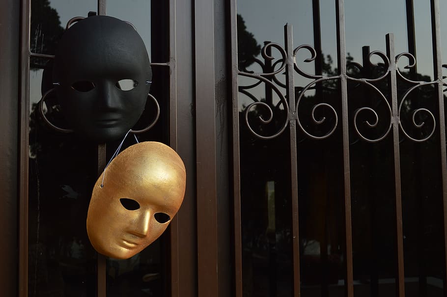 Lebanon, Black Door, Fake, Masks, Human Representation, - Mask , HD Wallpaper & Backgrounds