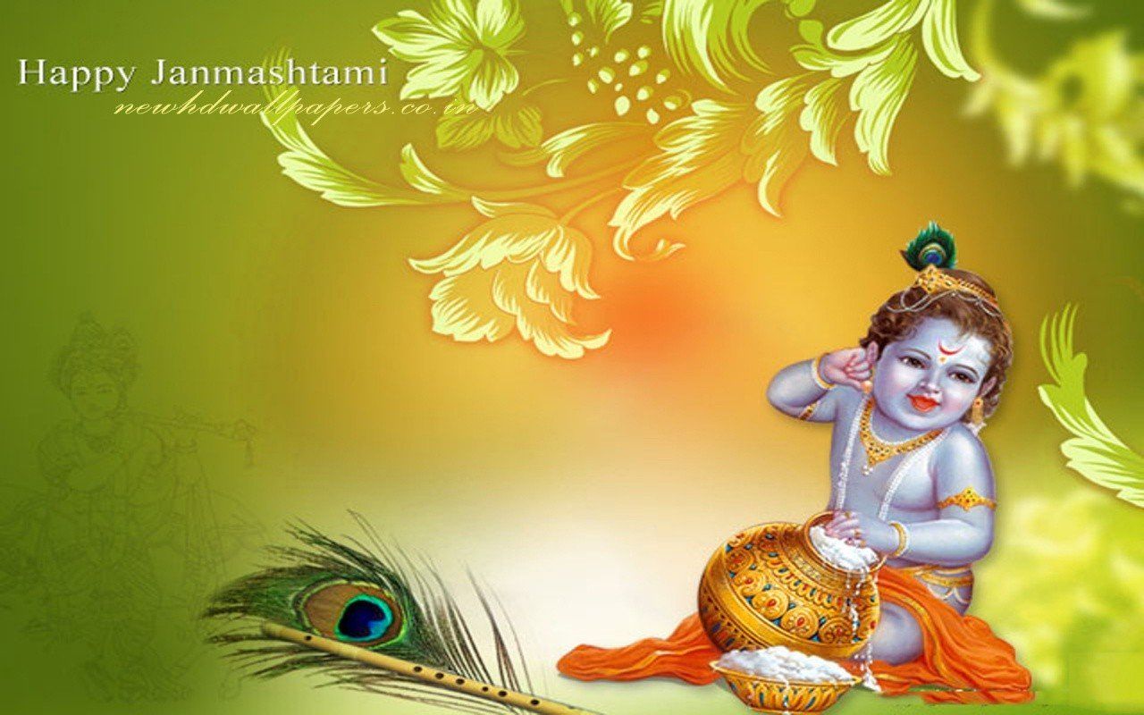 Krishna Janmashtami Images Hd , HD Wallpaper & Backgrounds