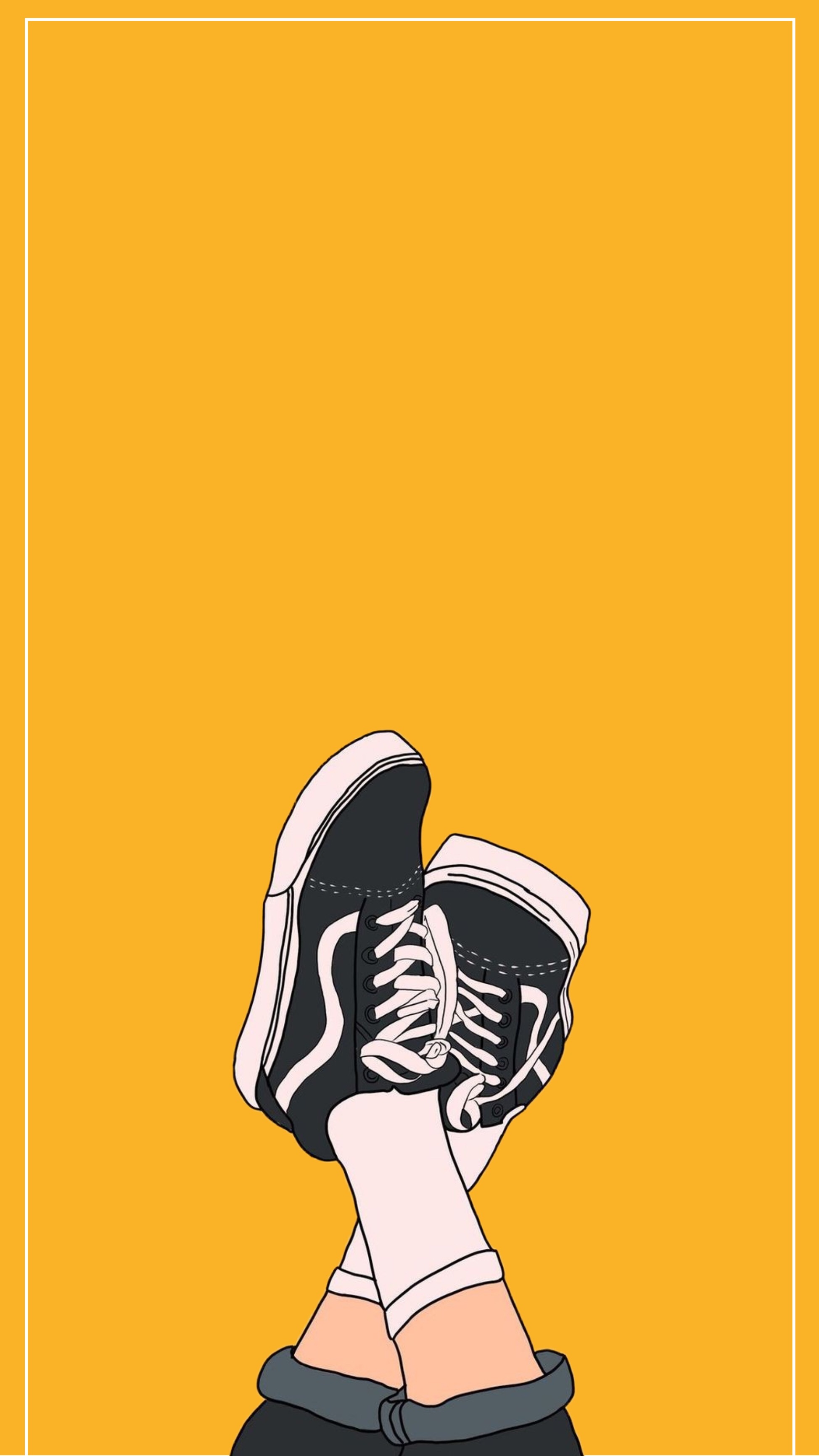 #vans #aesthetic #yellow #iphonewallpaper #vsco - Iphone Wallpaper Aesthetic Yellow , HD Wallpaper & Backgrounds