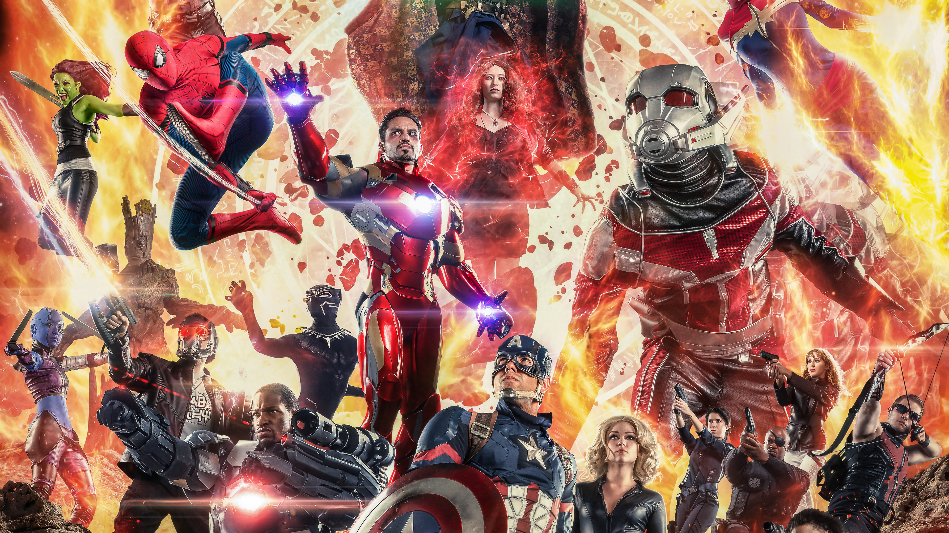 Avengers Infinity War Cosplay 4k , HD Wallpaper & Backgrounds
