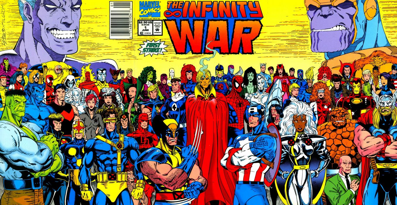 Avengers Infinity War Marvel Superhero Action Fighting - Vengadores Infinity War Comic , HD Wallpaper & Backgrounds