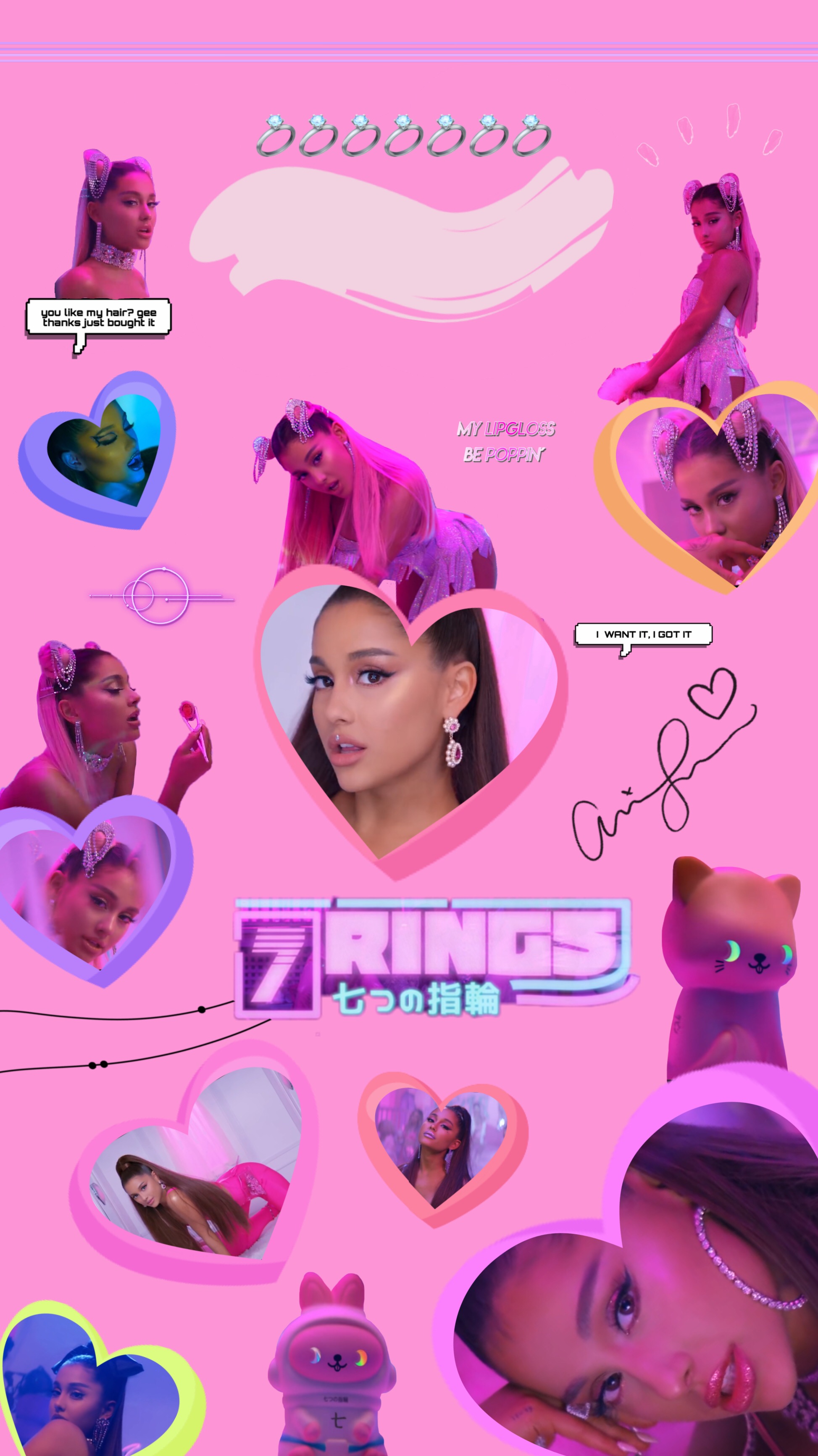 Iphone 7 Ari 7rings Wallpaper
twt - Ariana Grande 7 Rigs , HD Wallpaper & Backgrounds