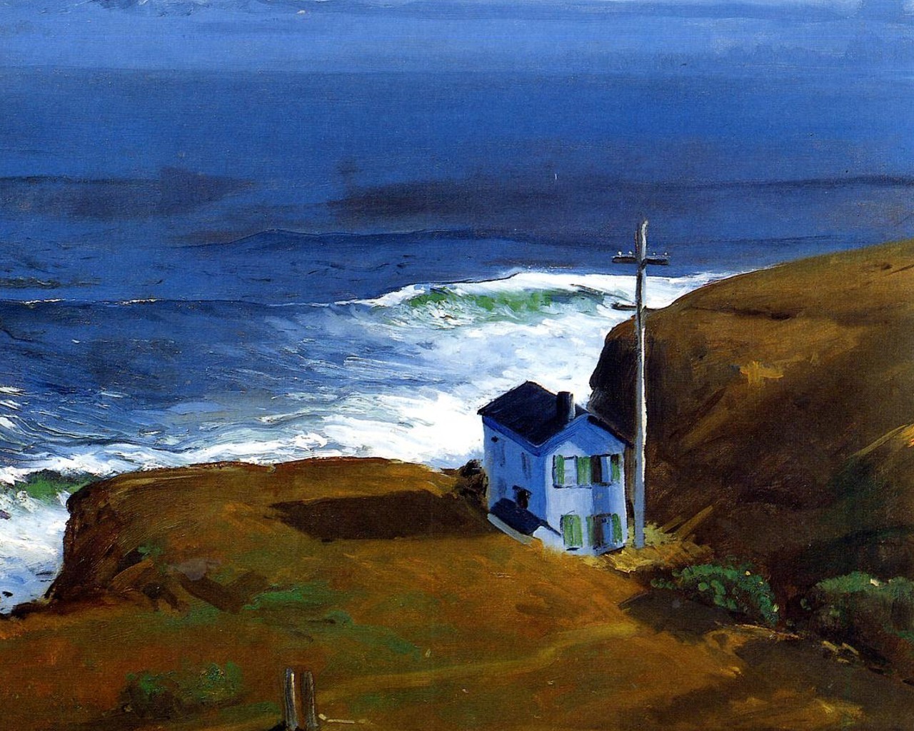 Shore House George Bellows , HD Wallpaper & Backgrounds