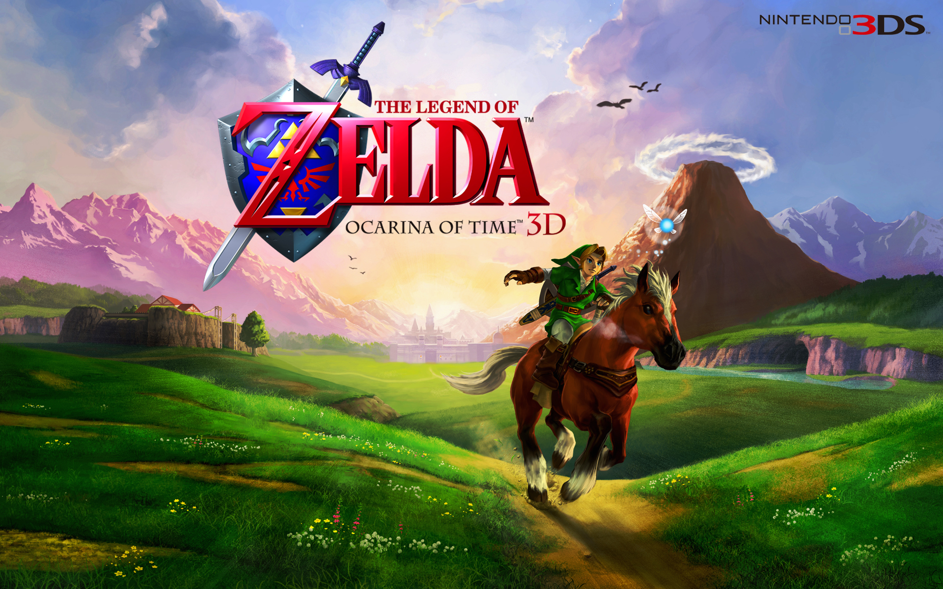 3d Legend Of Zelda Wallpaper - Zelda Ocarina Of Time 3d , HD Wallpaper & Backgrounds
