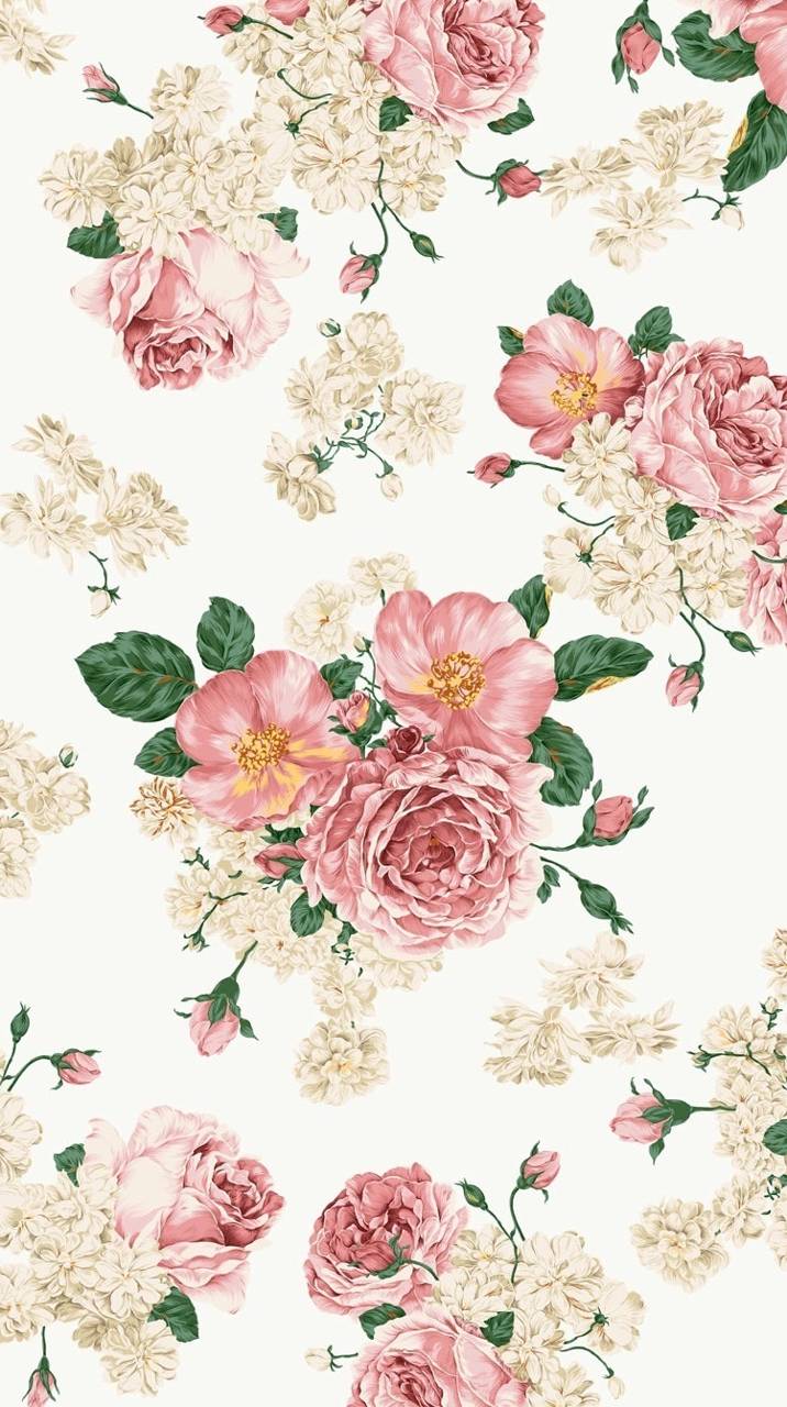 Tumblr Flowers Wallpaper By Instrumentals 85 Free On - Iphone Fond D Écran Fleur Vintage , HD Wallpaper & Backgrounds
