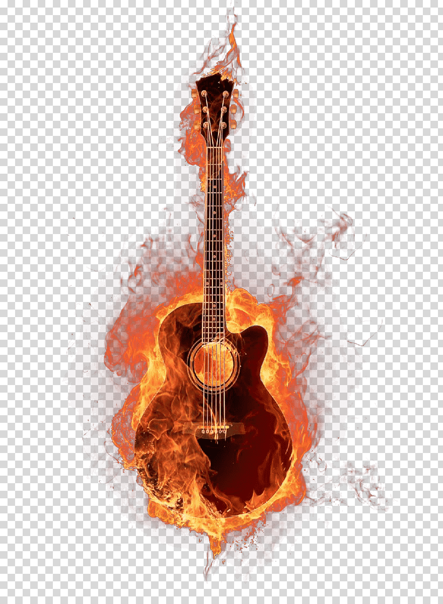 Acoustic Guitar Fire, Acoustic Guitar, Computer Wallpaper, - Acoustic Guitar Fire Png , HD Wallpaper & Backgrounds