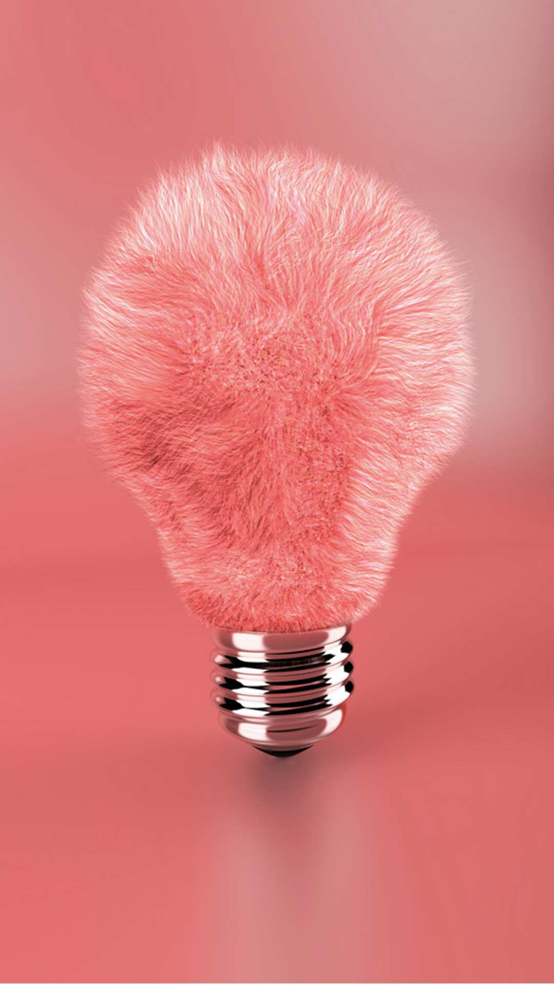 1080x1920, Furry Light Finding More Cute And Lovely - Rose Gold Pink Fur , HD Wallpaper & Backgrounds