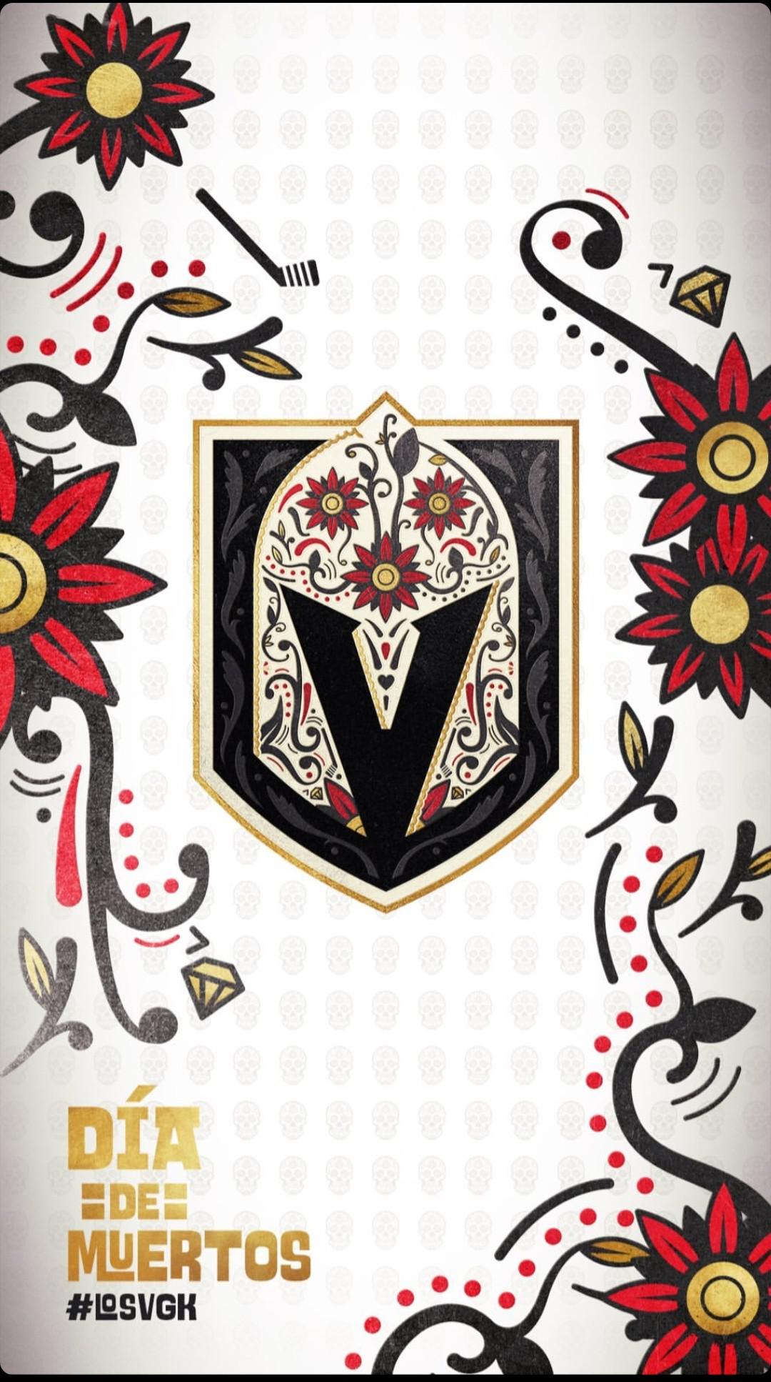 Vegas Golden Knights Dia De Los Muertos , HD Wallpaper & Backgrounds