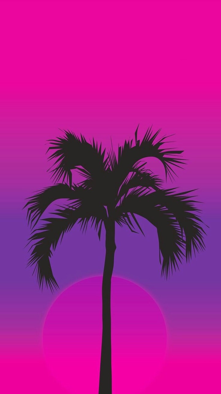 Fondo De Pantalla Morado, Purple Wallpaper And Fondo - Background Palm Trees Cartoon , HD Wallpaper & Backgrounds