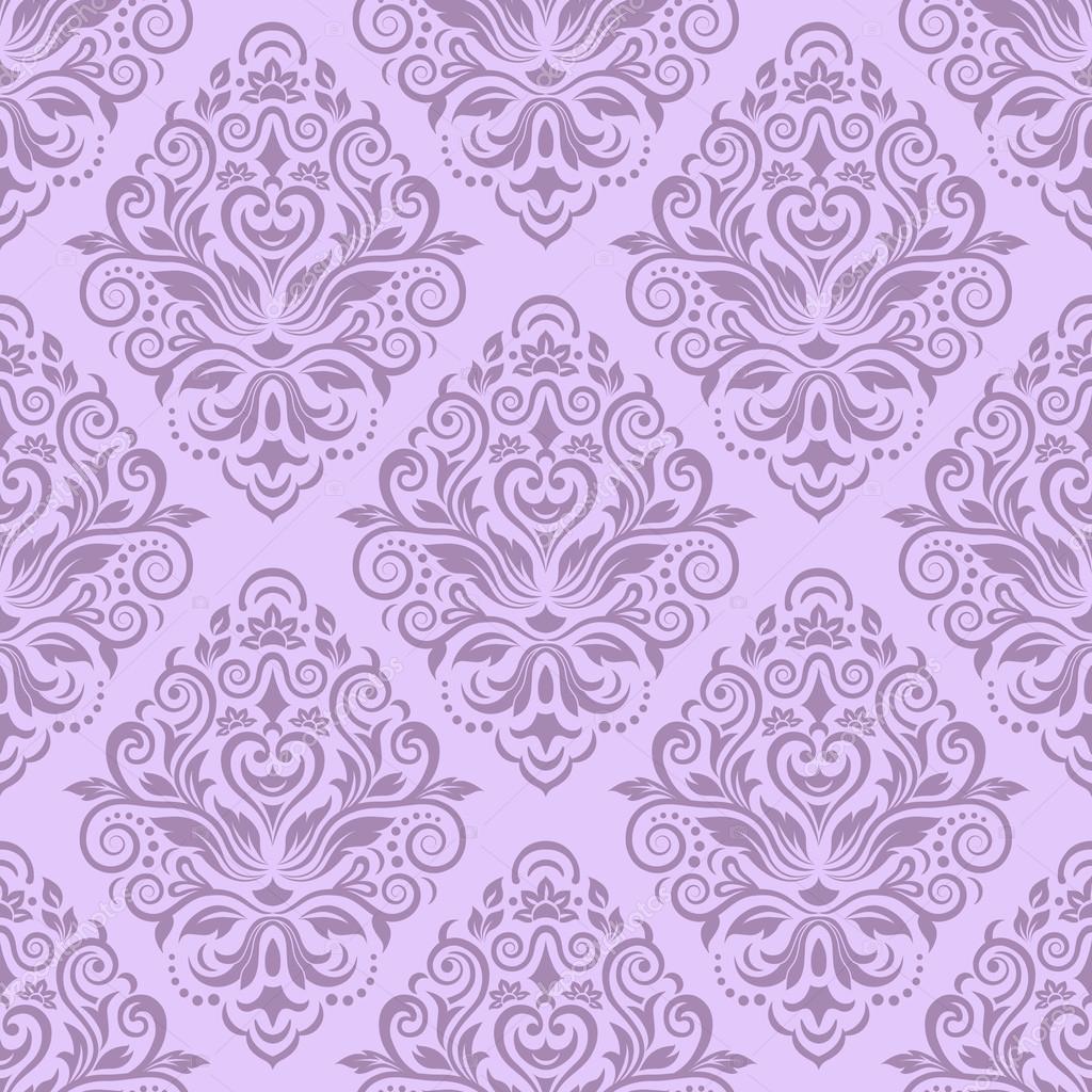 Seamless Damask Pattern For Wallpaper Design Stock - Printed Background Pink , HD Wallpaper & Backgrounds