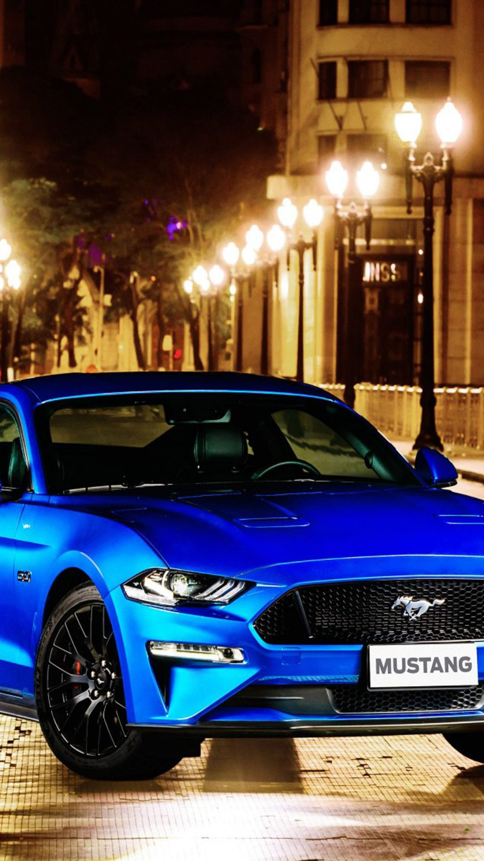 Free Download Ford Mustang Whatsapp Wallpaper Background - Ford Mustang Gt Blue , HD Wallpaper & Backgrounds