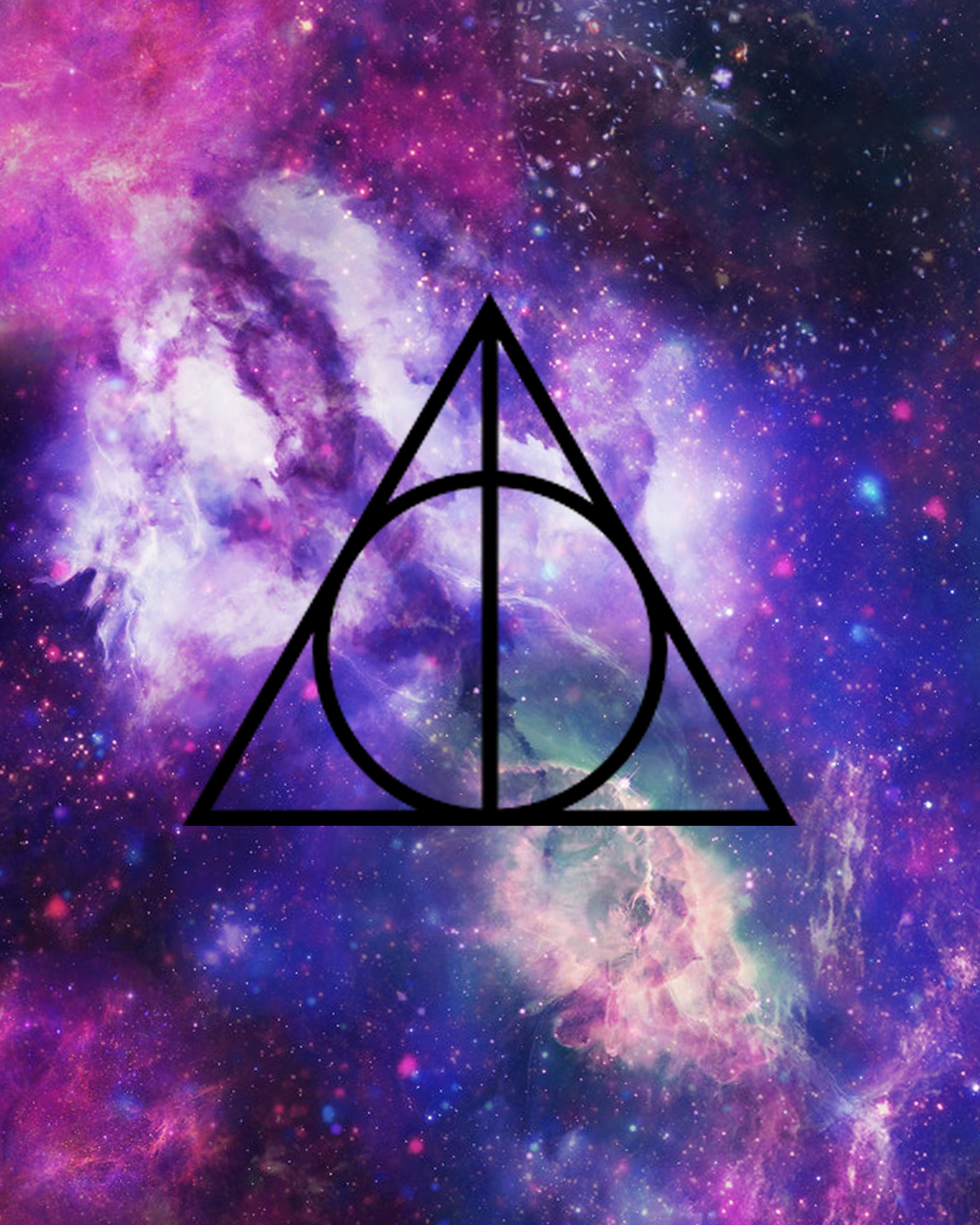 Galaxy Harry Potter Deathly Hallows Symbol , HD Wallpaper & Backgrounds