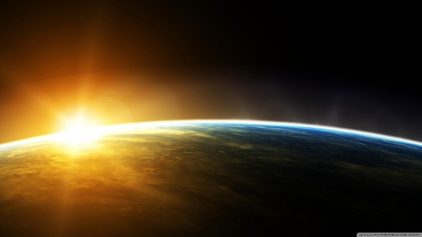 Earth From Space Sunrise , HD Wallpaper & Backgrounds