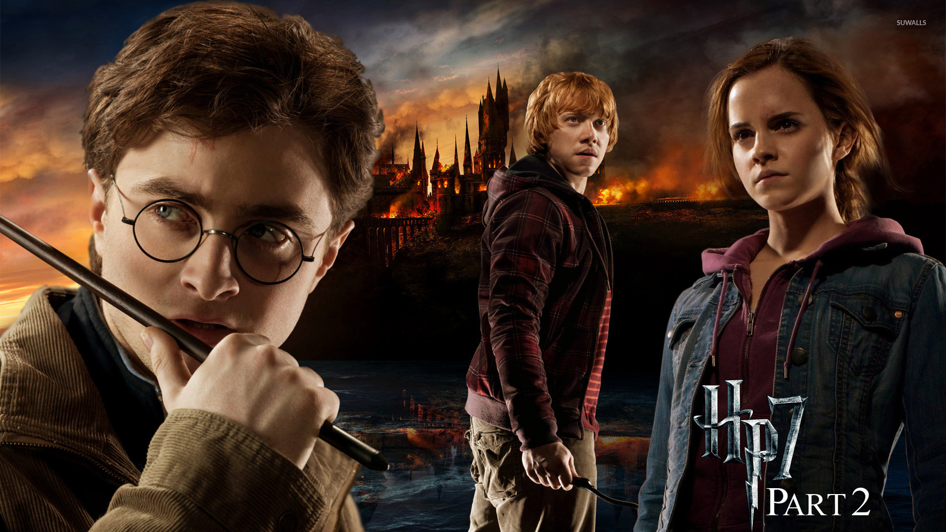Harry Potter Wand Deathly Hallows Part 2 , HD Wallpaper & Backgrounds