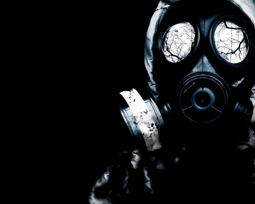 Gas Mask Wallpaper - Fondo De Pantalla Hd Dark , HD Wallpaper & Backgrounds