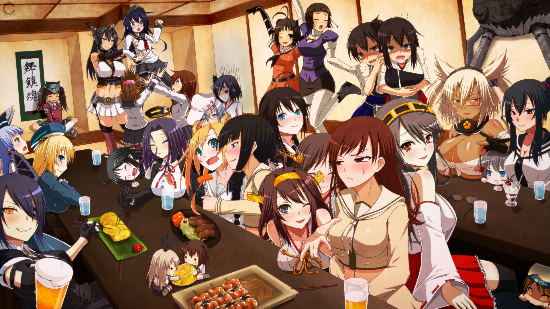 Kancolle Kai Wallpaper Siboneycubancuisine - Kantai Collection All Girls , HD Wallpaper & Backgrounds