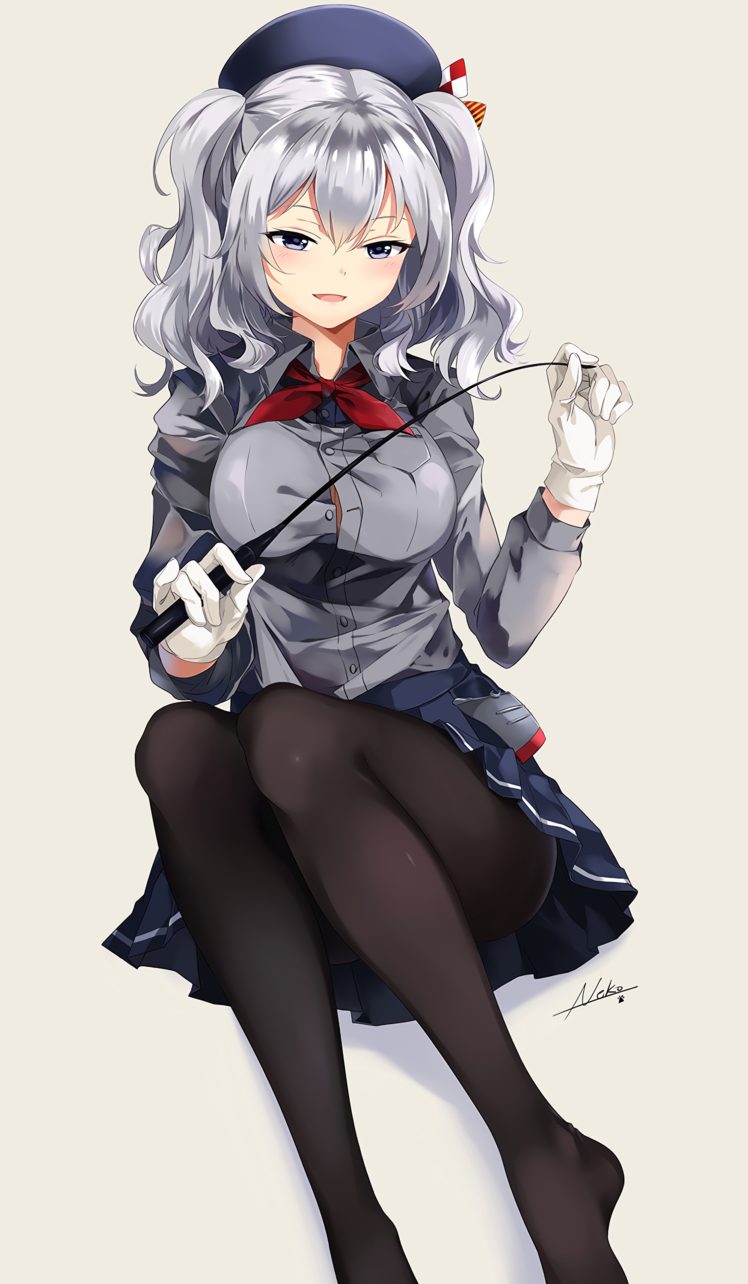 Anime Girl Gray Hair Blue Eyes , HD Wallpaper & Backgrounds