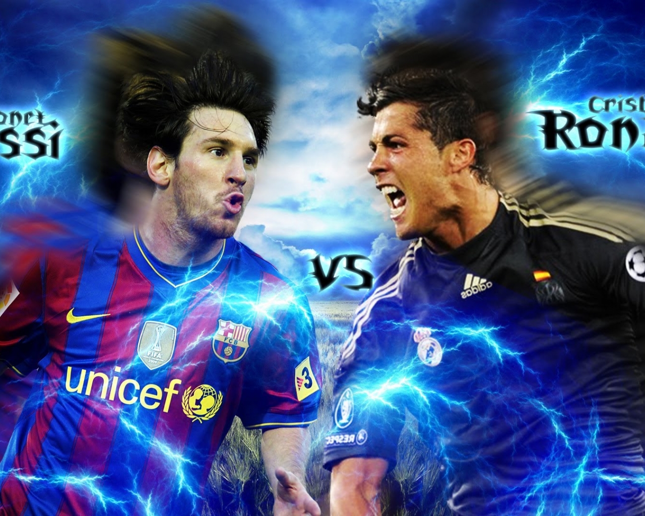 Lionel Messi Vs Cristiano Ronaldo Wallpaper In Adobe , HD Wallpaper & Backgrounds