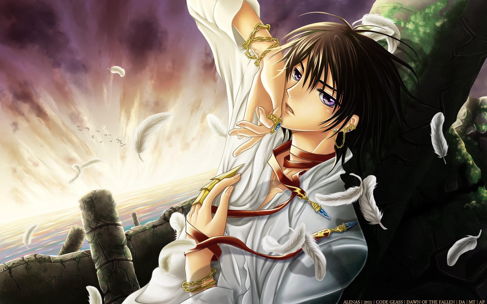 Lelouch Of The Rebellion Wallpaper - Cute Hot Anime Boy , HD Wallpaper & Backgrounds