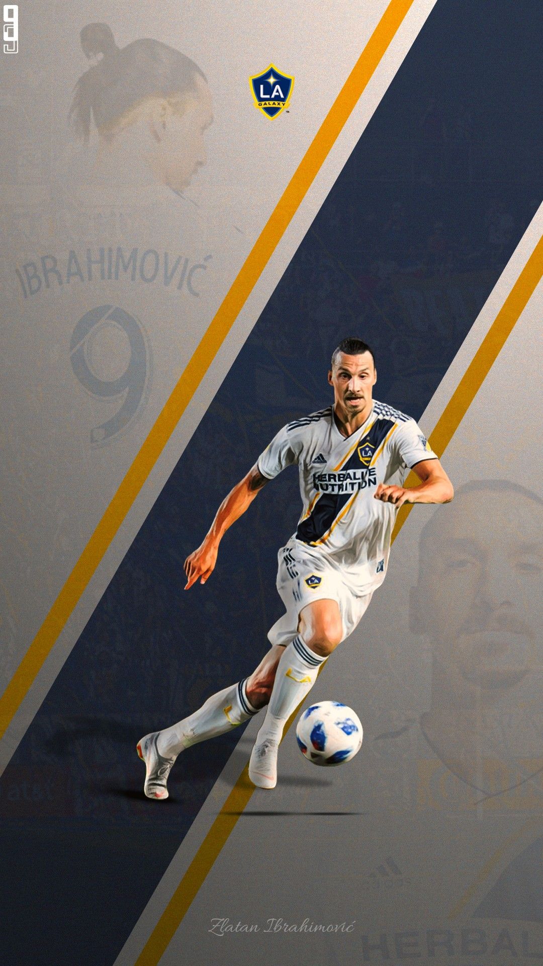 Zlatan Ibrahimovic La Galaxy Dibujos De Futbol, Futbol - La Galaxy , HD Wallpaper & Backgrounds
