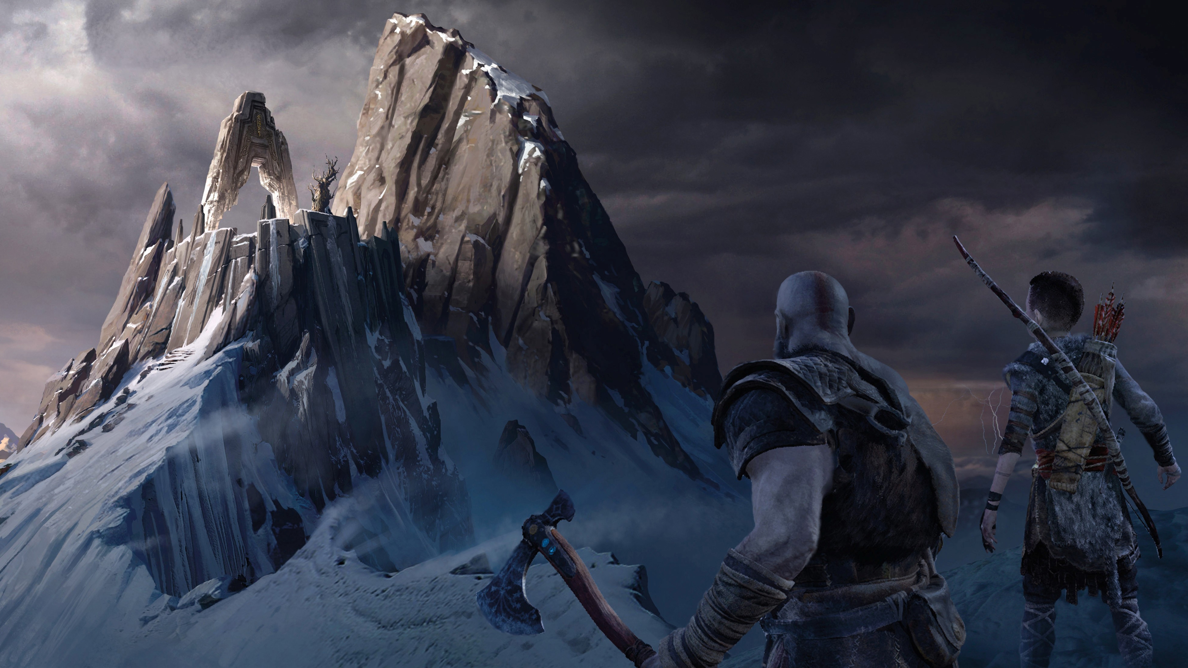 God Of War 2018 Background - Background God Of War , HD Wallpaper & Backgrounds