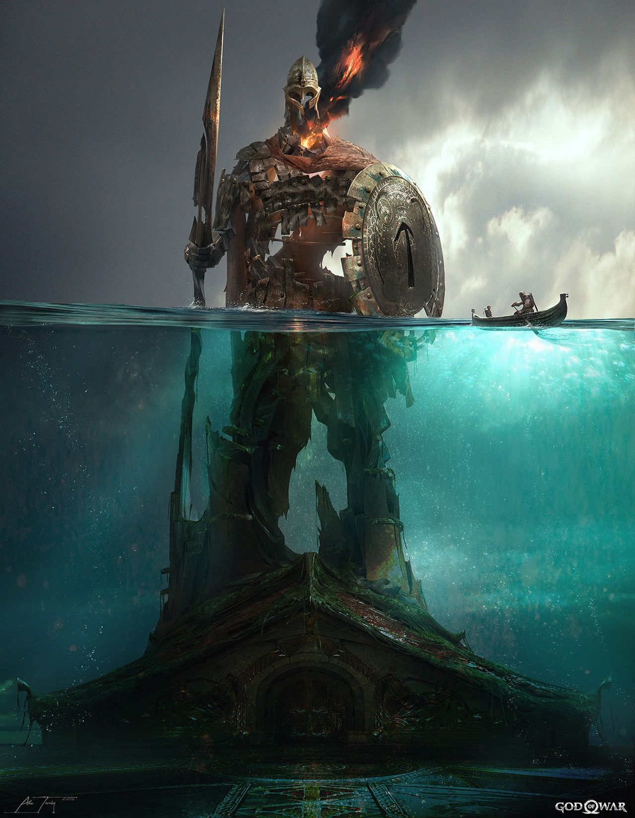 God Of War Concept Art , HD Wallpaper & Backgrounds