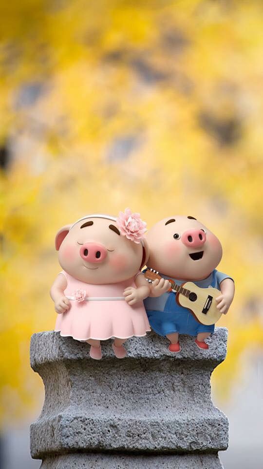 Happy Valentines Day Sweet Pig , HD Wallpaper & Backgrounds