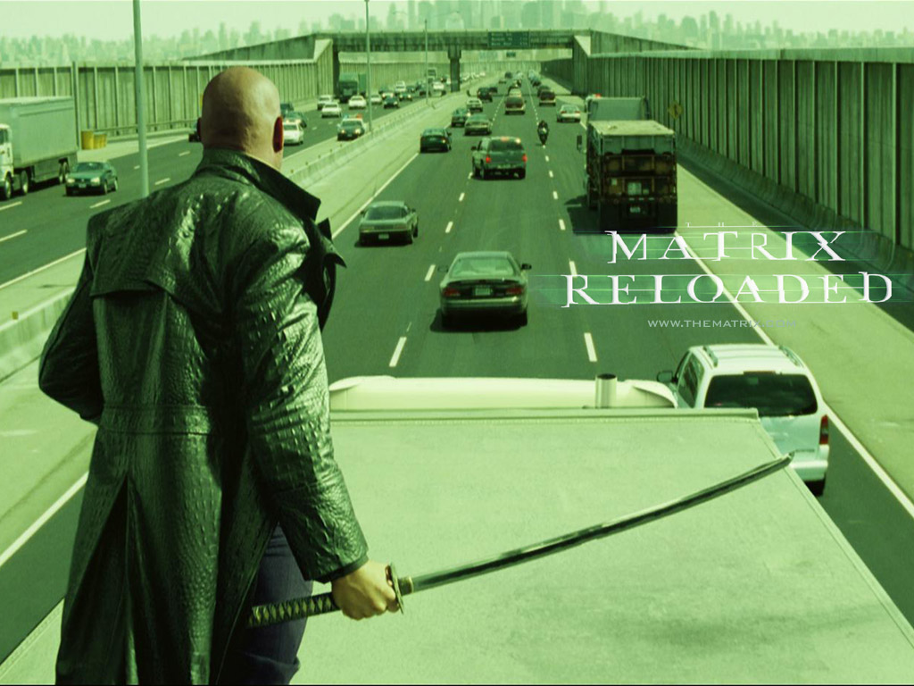 Matrix Reloaded Car Chase Music Video , HD Wallpaper & Backgrounds