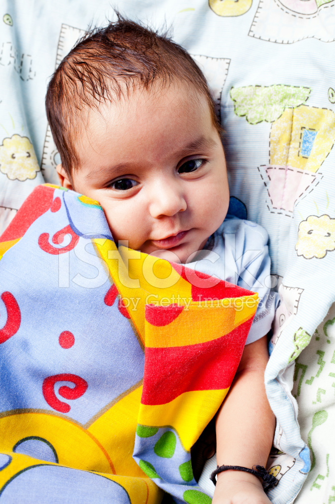 Cute Cheerful Indian Baby Boy Infant In Blanket - Cute Baby Boy Pics Indian , HD Wallpaper & Backgrounds