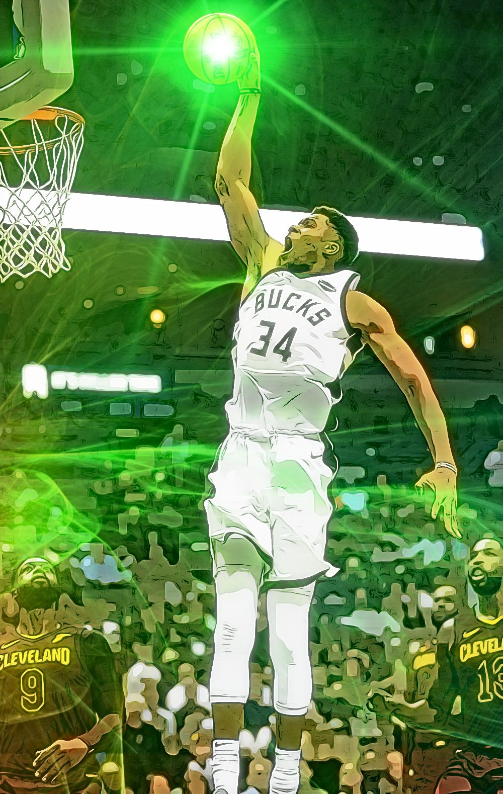 Giannis Antetokounmpo Dunking Drawing , HD Wallpaper & Backgrounds