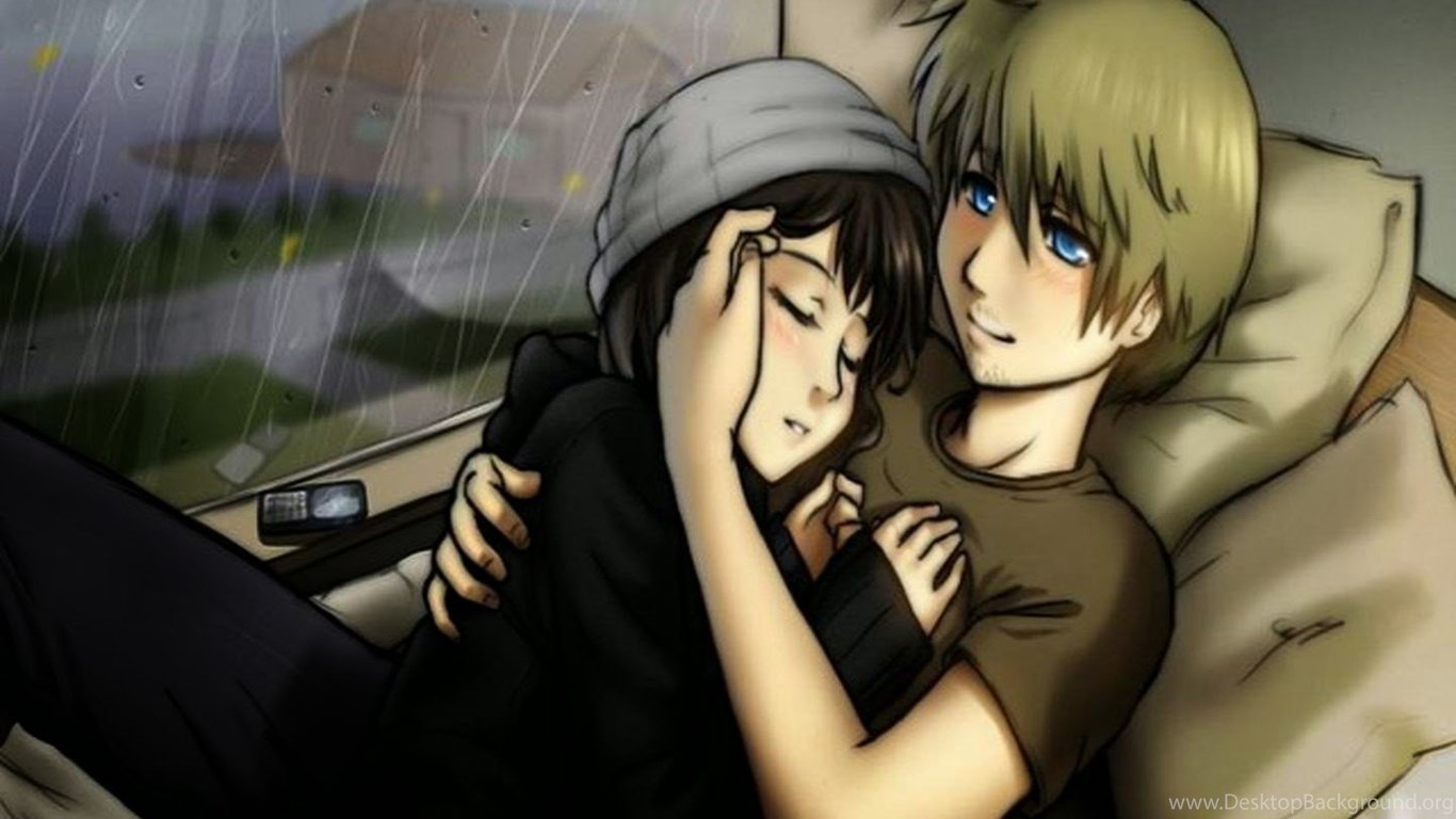 Animeted Girl Boy Love Couple Hd Wallpapers Beautiful - Love Couple Cartoon Animated , HD Wallpaper & Backgrounds