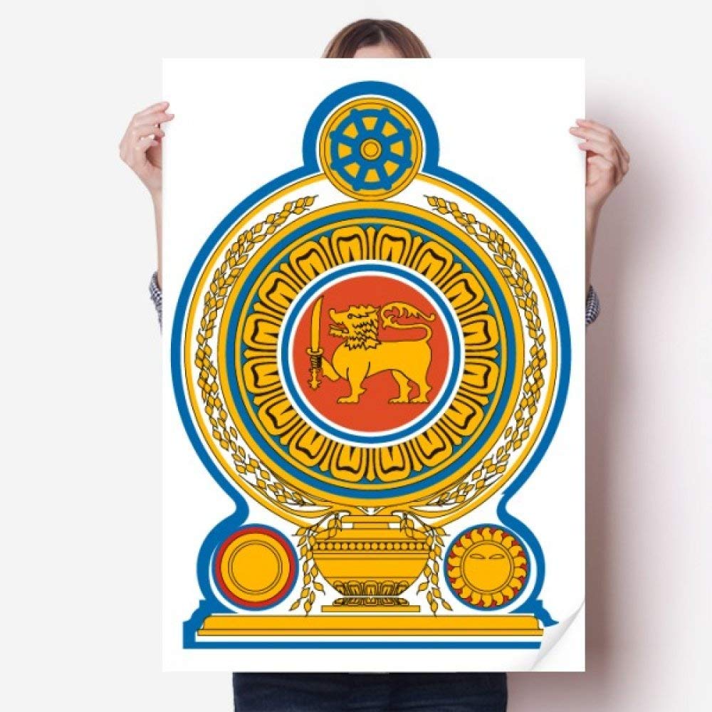 Diythinker Sri Lanka Asia National Emblem Vinyl Wall - Emblem Of Sri Lanka , HD Wallpaper & Backgrounds