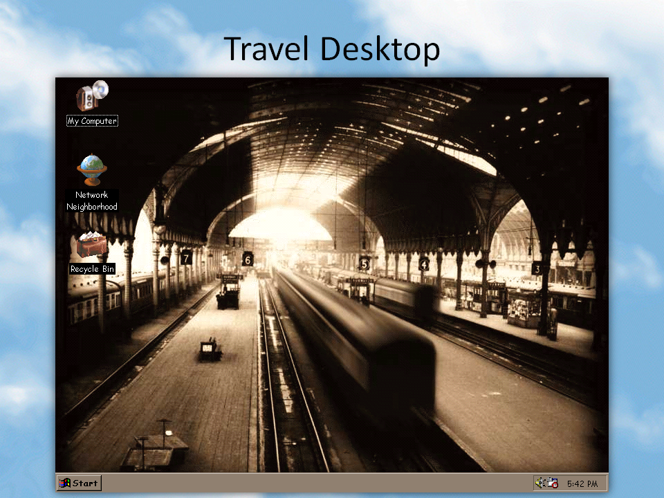 Microsoft Plus Companion For Windows - Windows 98 Wallpaper Train , HD Wallpaper & Backgrounds
