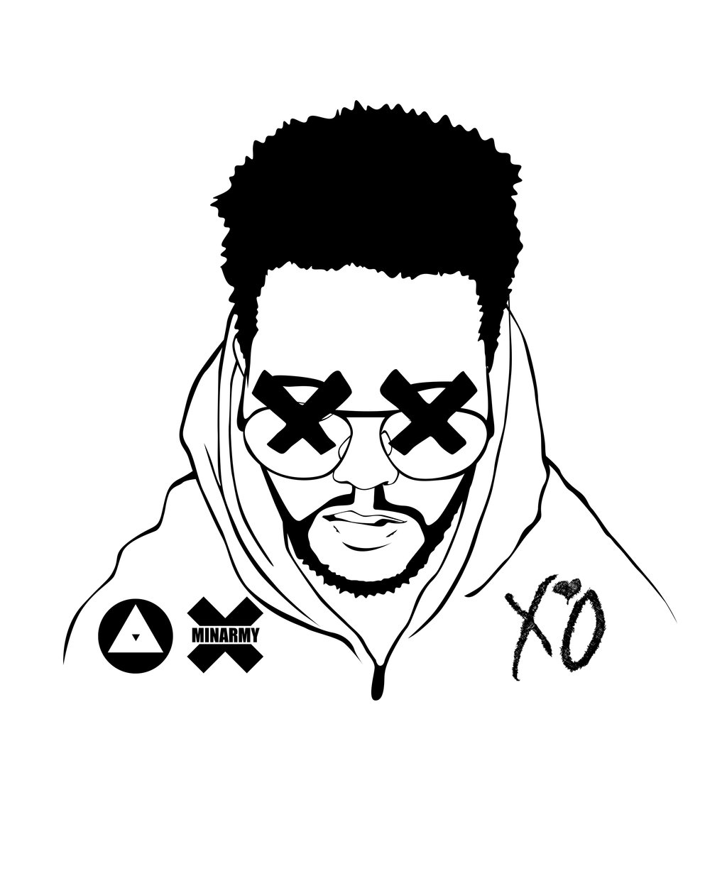 Hd Wallpapers Wiz Khalifa Coloring Pages Hecic Cf - T Shirt The Weeknd , HD Wallpaper & Backgrounds