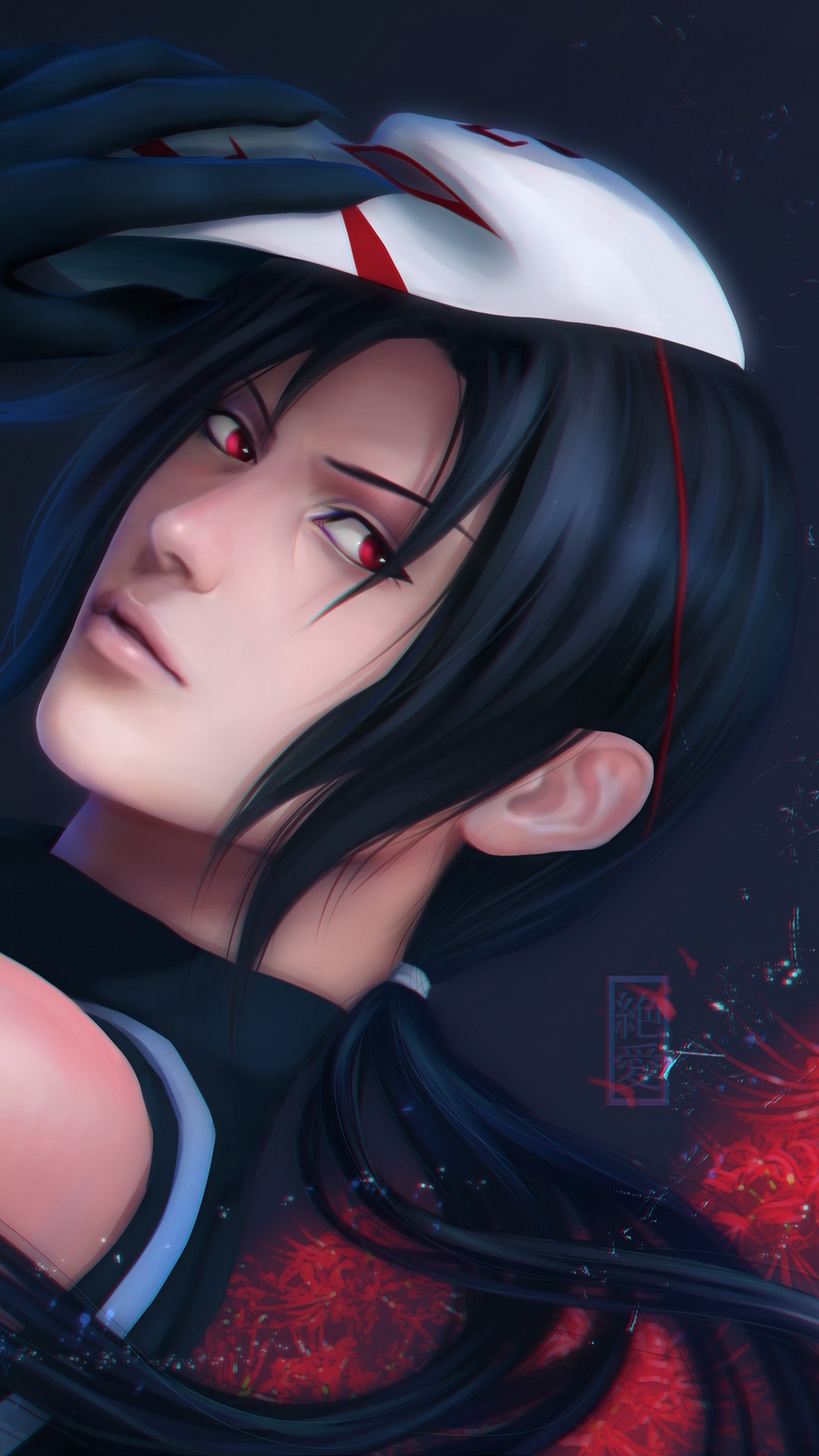 Wallpaper Naruto, Itachi Uchiha, Art, Face - Itachi 3d Wallpaper For Iphone , HD Wallpaper & Backgrounds