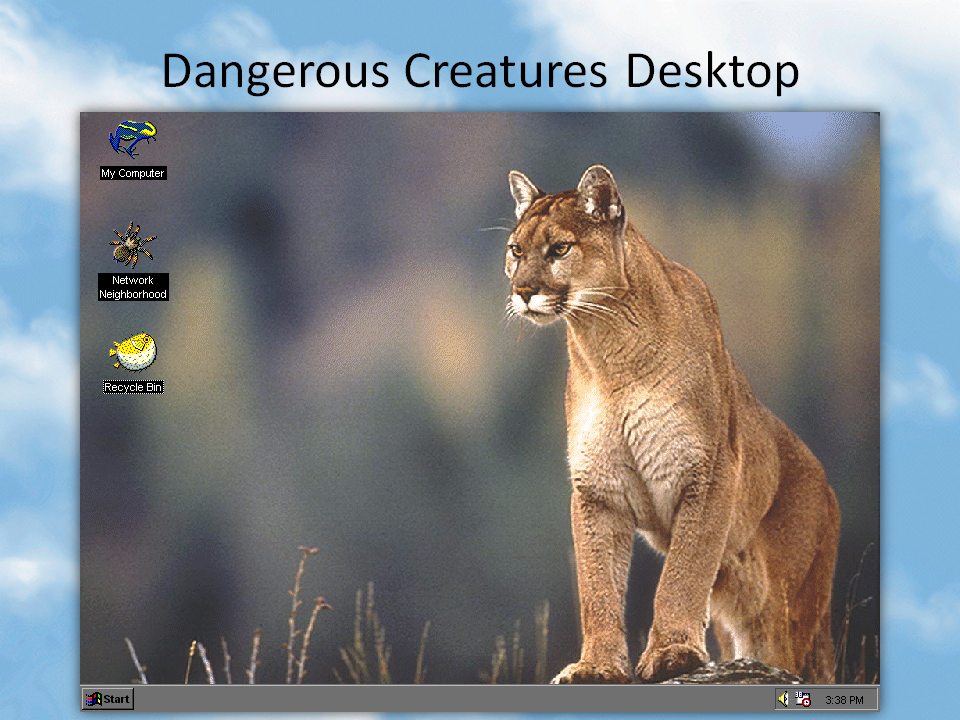 Microsoft Plus Companion For Windows - Windows 95 Dangerous Creatures , HD Wallpaper & Backgrounds