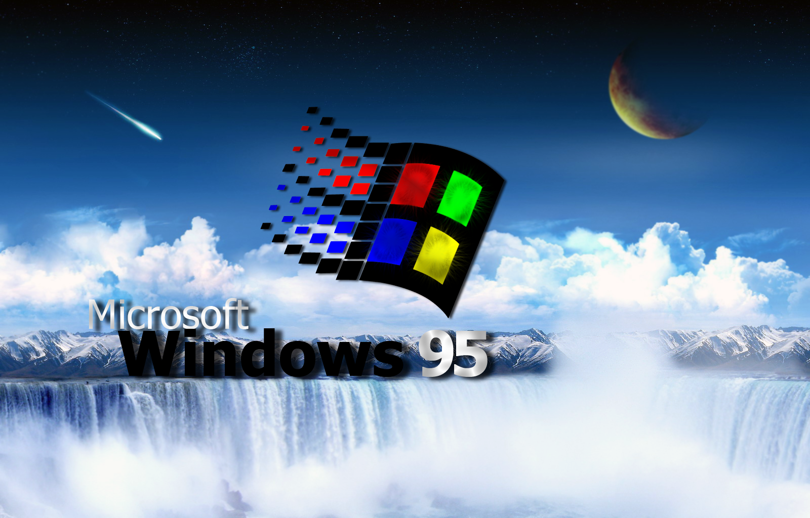 Windows 95 Wallpaper , HD Wallpaper & Backgrounds