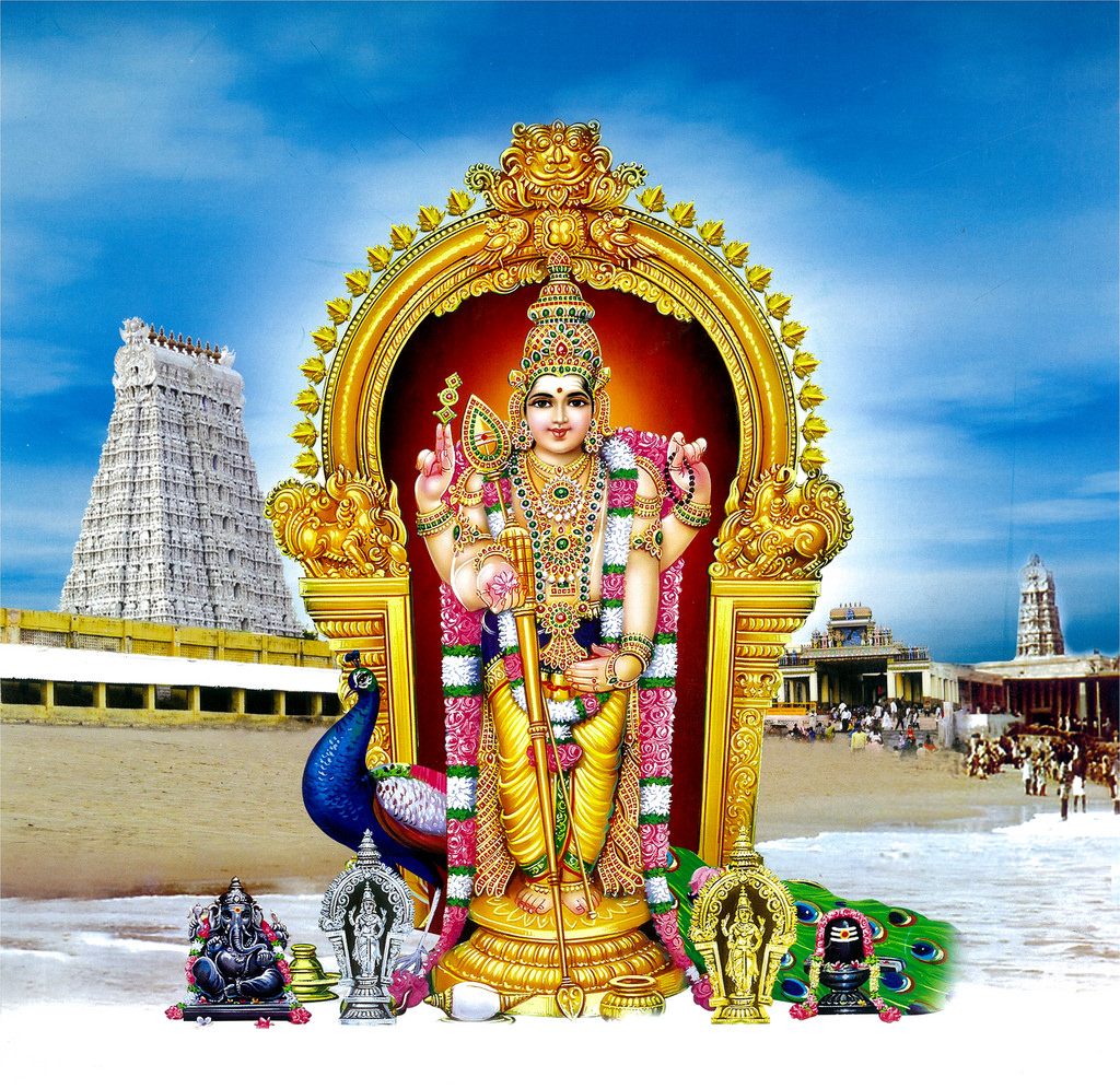 Lord Thiruchendur Murugan Hd Images & Wallpapers - Tiruchendur Murugan Images Hd , HD Wallpaper & Backgrounds