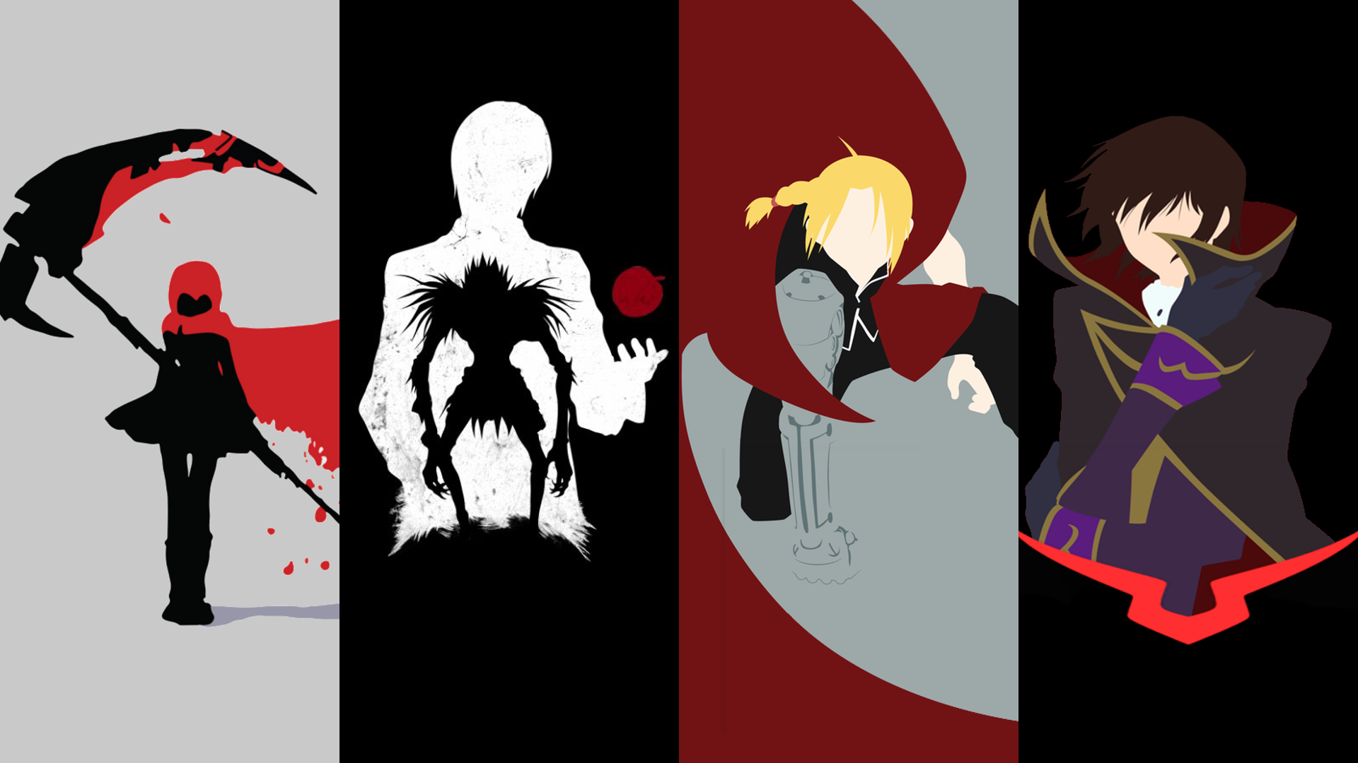 Deathnote Fma Code Geass And Rwby 1920×1080 Need Iphone - Code Geass Death Note Fma , HD Wallpaper & Backgrounds