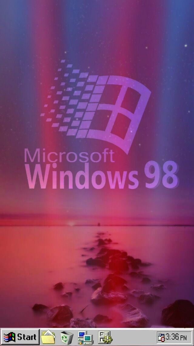 #vaporwave #windows95 #wallpaper #freetoedit - Windows 98 Mobile , HD Wallpaper & Backgrounds