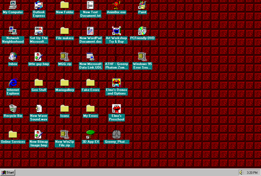 685kib, 900x606, Windows 95 Desktop By Geoshea-d5ox0lb - Windows 95 Brick , HD Wallpaper & Backgrounds