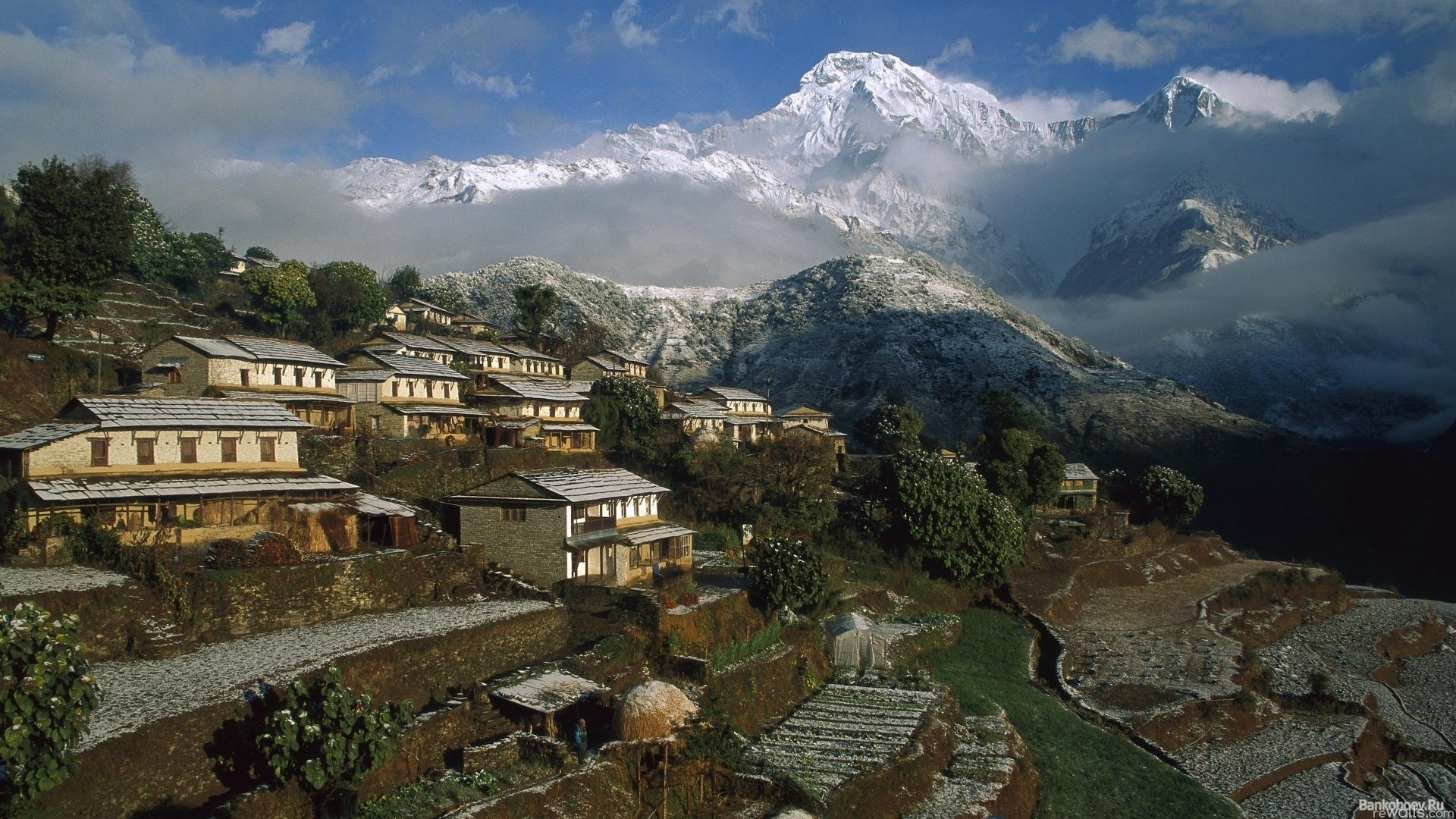 Hd Wallpaper - Nepal Village , HD Wallpaper & Backgrounds