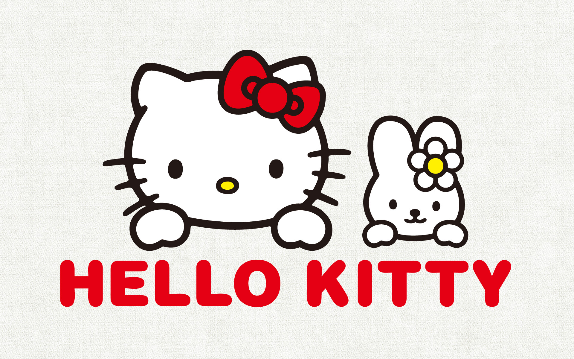 Download Custom Size - Hello Kitty Logo Name , HD Wallpaper & Backgrounds